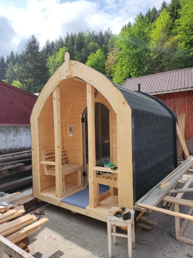 Sauna exterioara 4x2m – fotografia 5 din 8