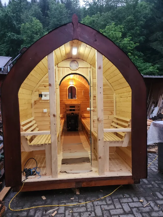 Sauna exterioara 4x2m – fotografia 4 din 8
