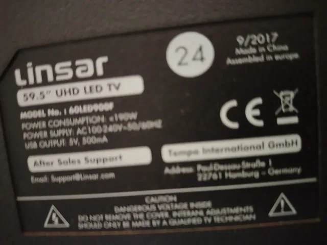televizor non smart lisar – fotografia 3 din 3