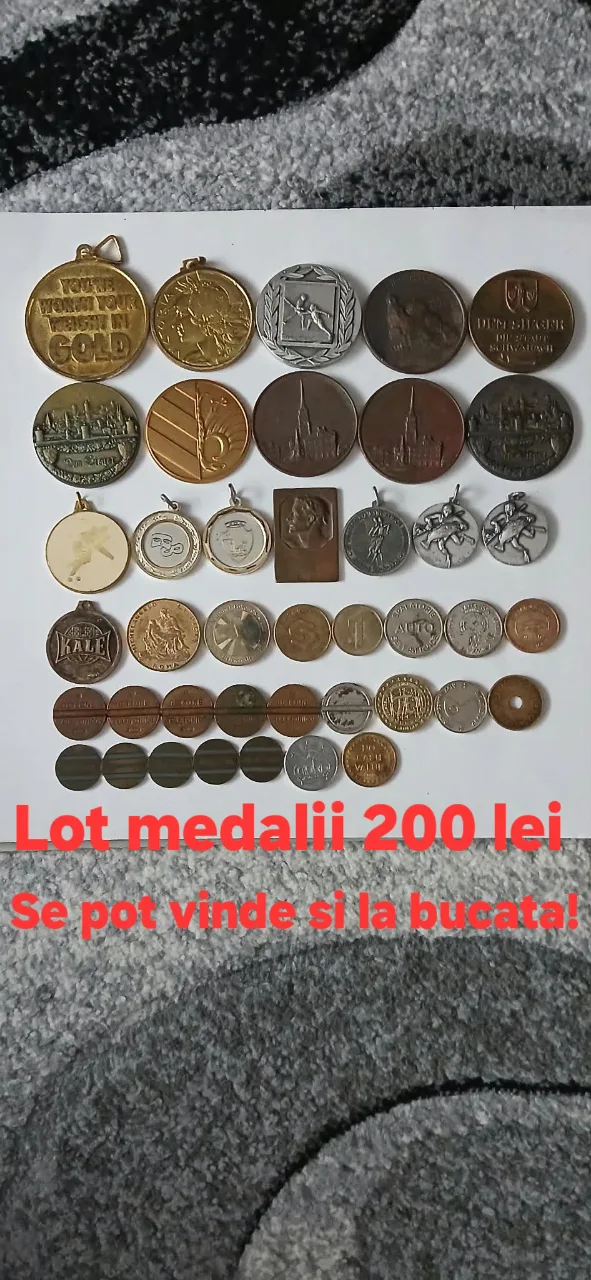 Monede,medalii token,jetoane – fotografia 3 din 3