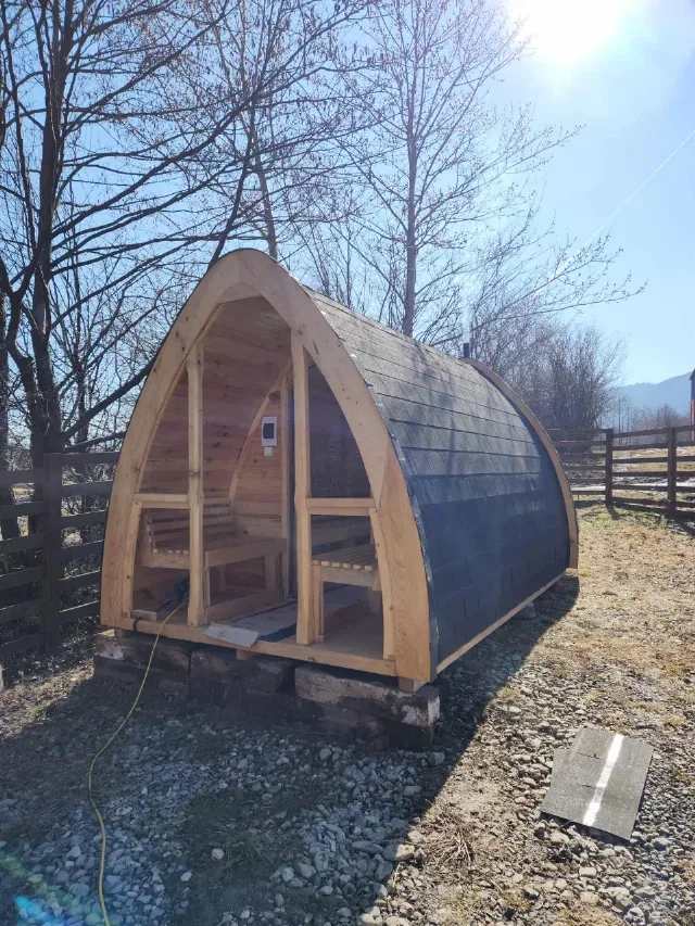 Sauna exterioara 4x2m – fotografia 6 din 8