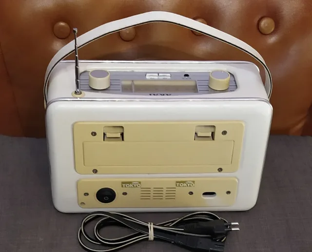 Radio AKAI vintage / Electric Co., Japan (Ediție Alb/crem) – fotografia 3 din 3