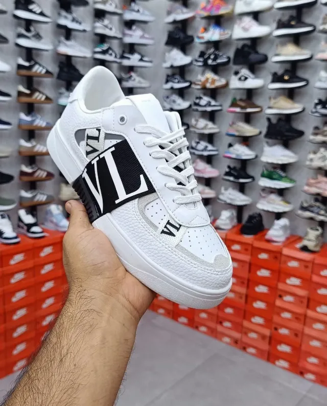 VALENTINO VL7N LOW-TOP SNEAKERS WHITE – fotografia 3 din 3