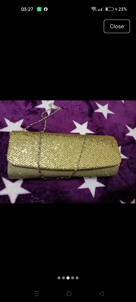 Geantă plic / Clutch auriu elegant cu sclipici și lanț, pentru ocazii – Constanța, Constanța