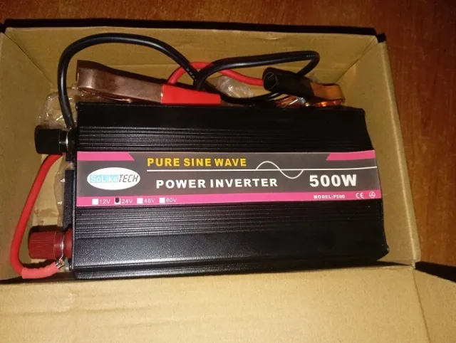 Invertor Solike Tech de 500W, 24V, NOU, cu accesoriile incluse – fotografia 2 din 4