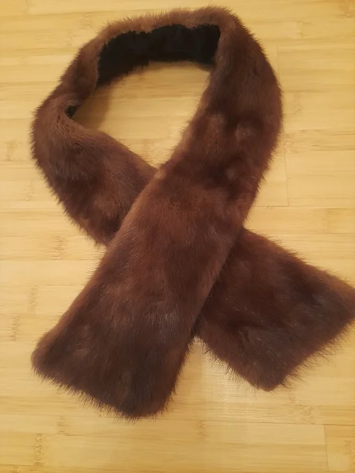 Guler/sal elegant din blanita de nurca moron – Craiova, Dolj