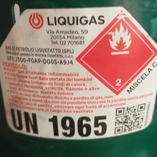 Butelie GPL noua cu guler, din metal, volum 26 litri – fotografia 3 din 4