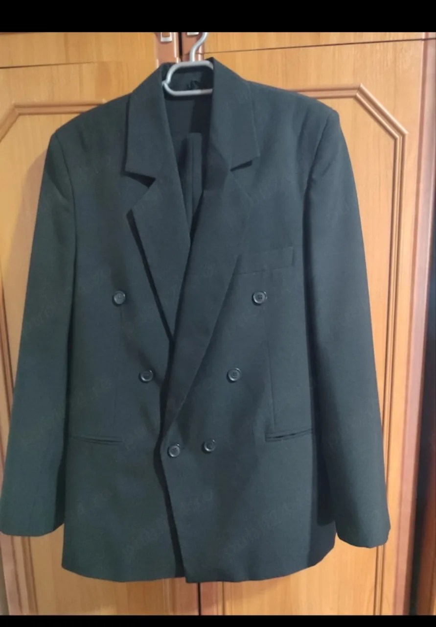 Costum pentru  bárbati. Negru – Remetea, Harghita