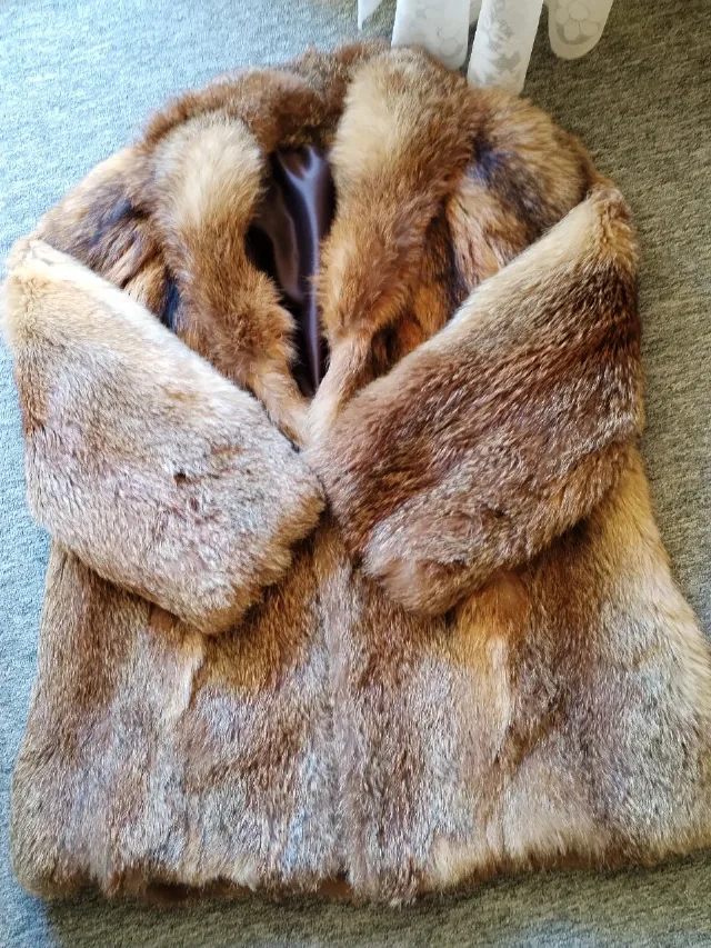 blană naturală maro – fotografia 1 din 7