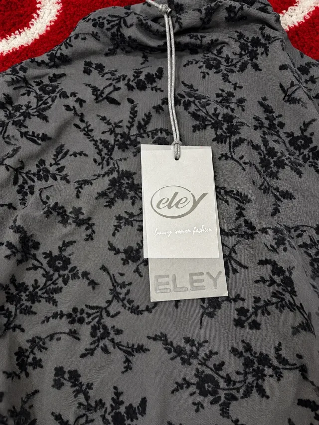 Rochie neagră Eley cu imprimeu floral – nouă cu etichetă – fotografia 4 din 6