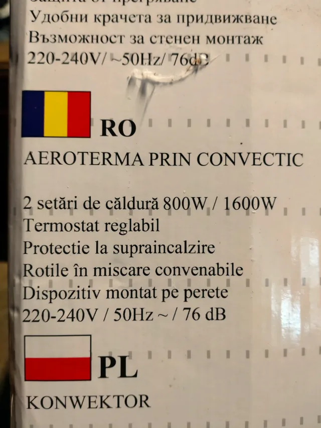 Convector electric My Domo NSB-180S1 800-1600W – fotografia 7 din 8