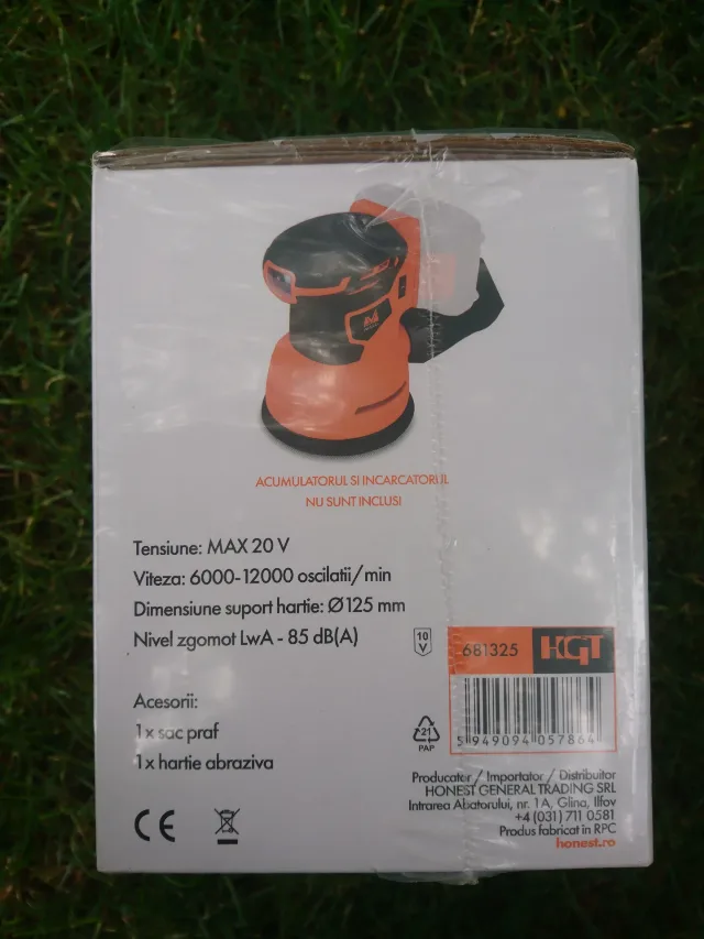 Masina de Slefuit Rotativa fara Acumulator si Incarcator MAX 20V ONE EPTO / diametru: 125 – fotografia 3 din 5