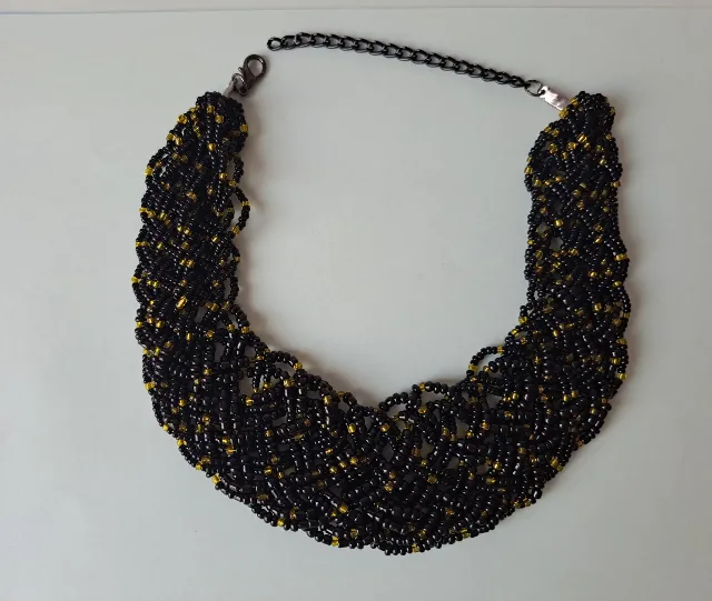 Colier handmade împletit – fotografia 3 din 3