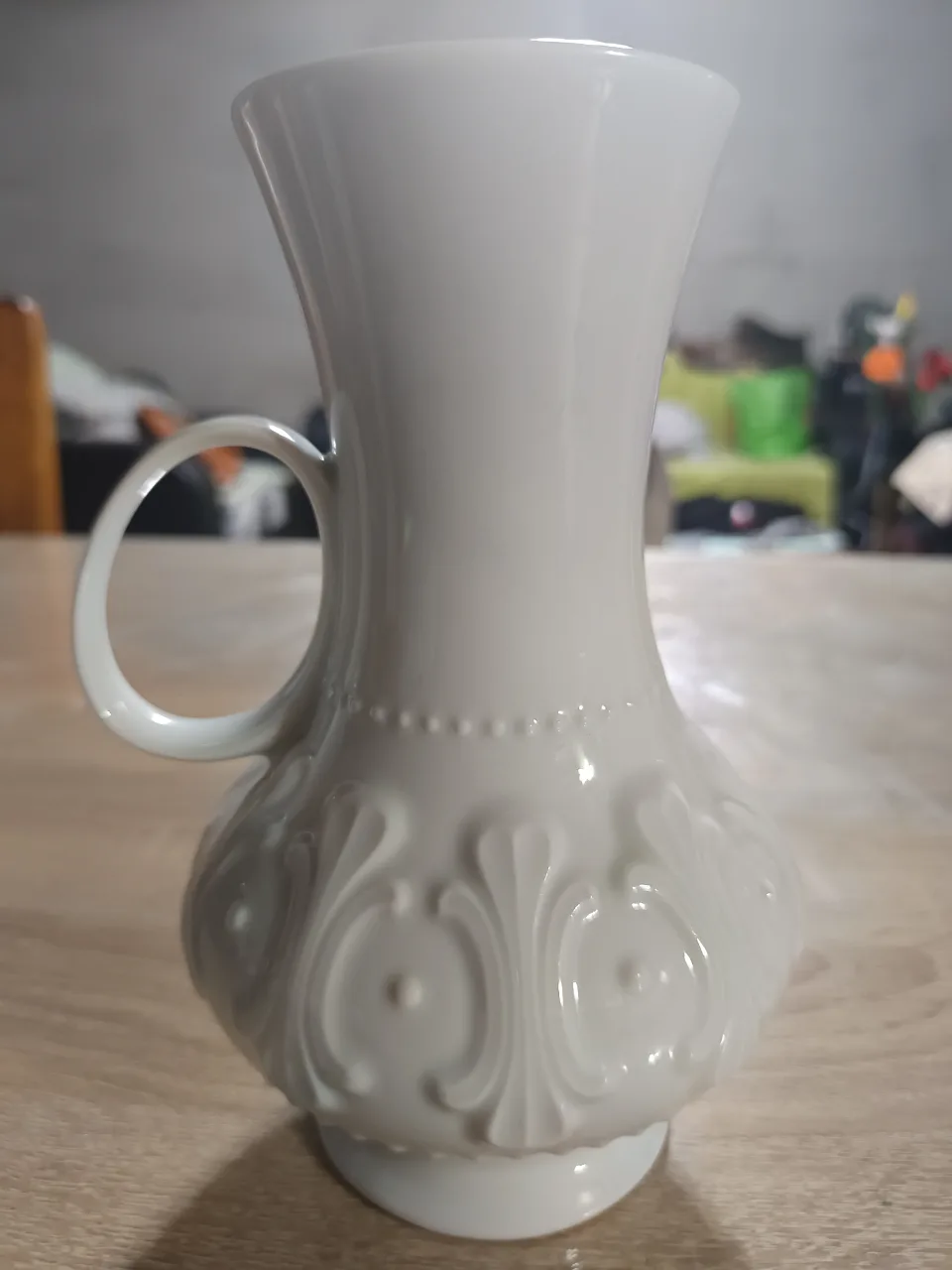 Vază / Cană decorativă vintage porțelan alb Royal Porzellan Bavaria KPM Germany (Handarbeit) – 19 cm – Panticeu, Cluj