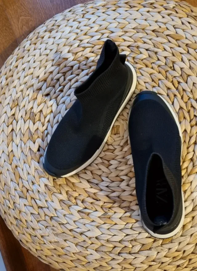 Sneakers high - black, ZARA , marime 35 – fotografia 5 din 6