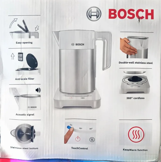BOSCH Toaster si Fierbator de apa culoarea alba noi in cutie – fotografia 1 din 6