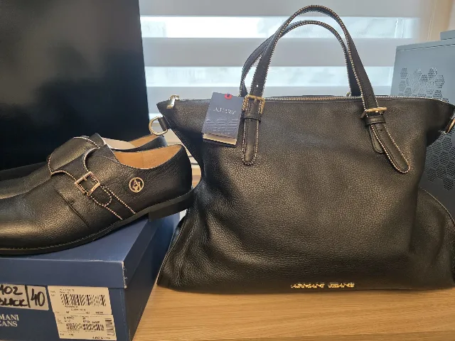 Geanta Armani Piele 100% Originala – fotografia 7 din 8