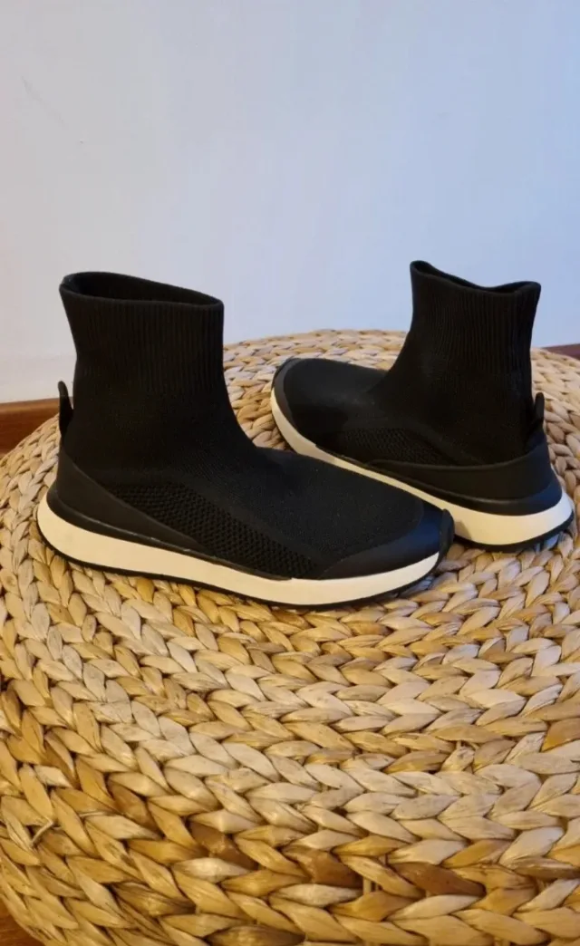 Sneakers high - black, ZARA , marime 35 – fotografia 6 din 6