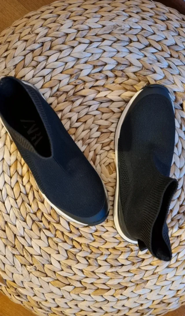 Sneakers high - black, ZARA , marime 35 – fotografia 4 din 6