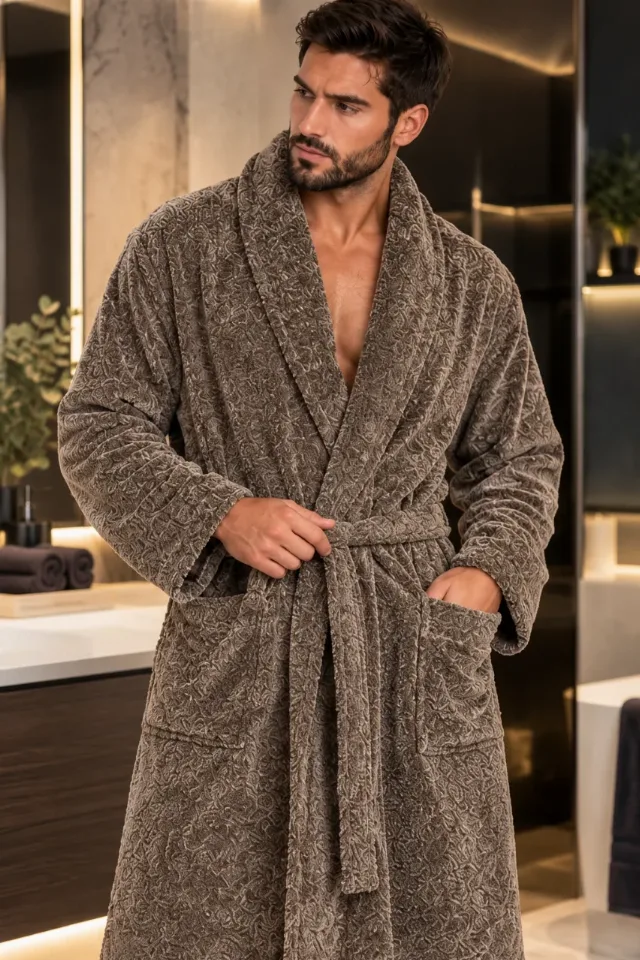 Halate cocolino Dama+ Bărbat ,L,XL,XXL,3XL – fotografia 2 din 4
