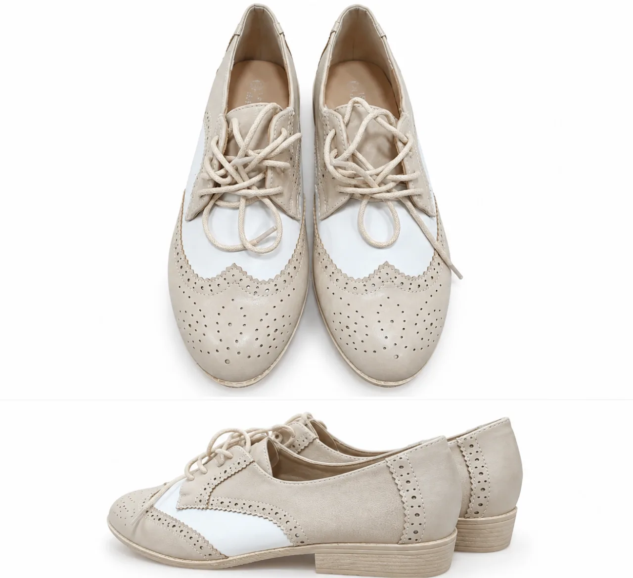mocasini stil Oxford, La Boutine Souriante, mărimea 39 – Bistra, Alba
