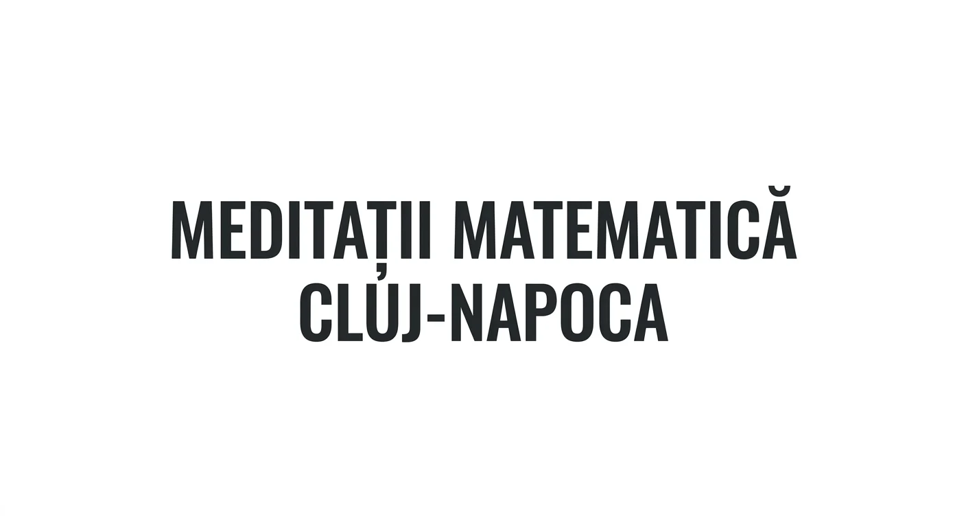 Meditații Matematică Gimnaziu și Liceu – fotografia 1 din 1
