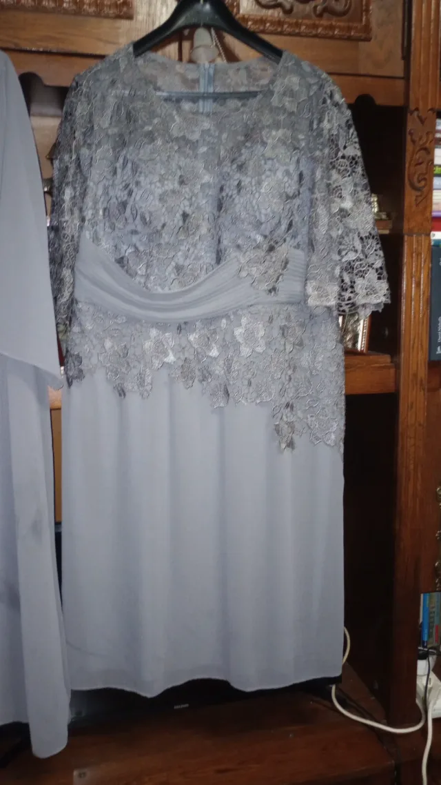SET OCAZIE ELEGANT Dantela si voal gri – Ploiesti, Prahova