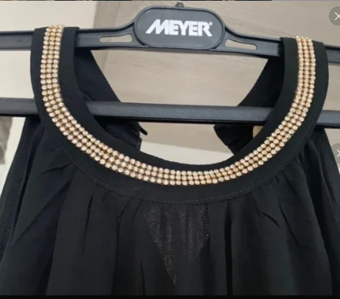 Rochie neagra lunga – fotografia 2 din 3