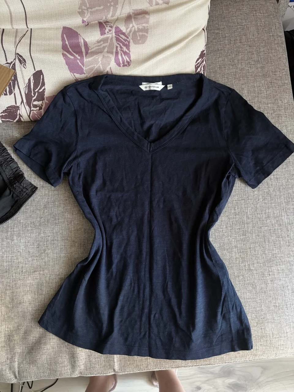 Tricou damă TOM TAILOR bleumarin, bumbac organic, mărimea S – Constanta, Constanța