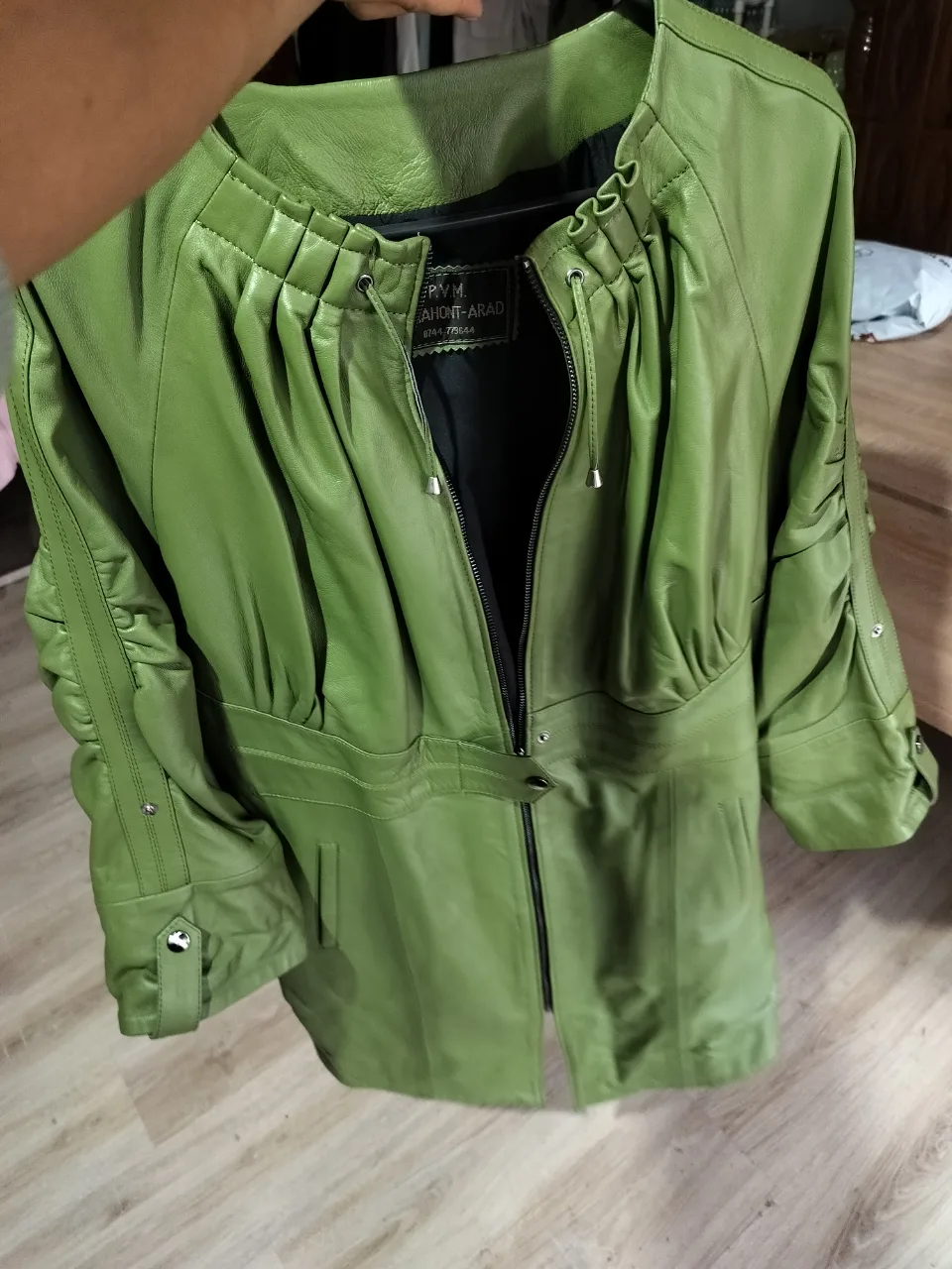 Palton din piele naturală tip rochie – Tismana, Gorj