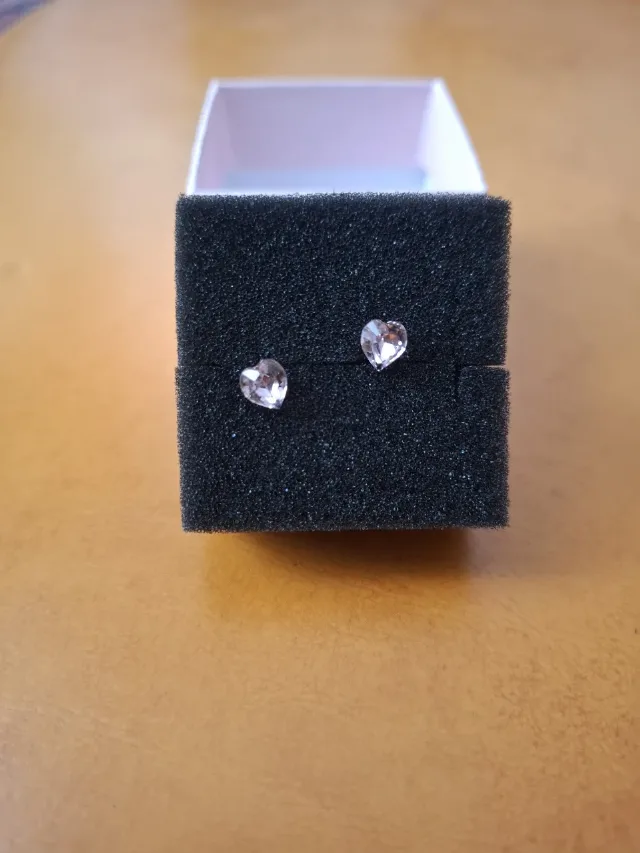 Cercei argint cu piatra Swarovski – fotografia 2 din 6