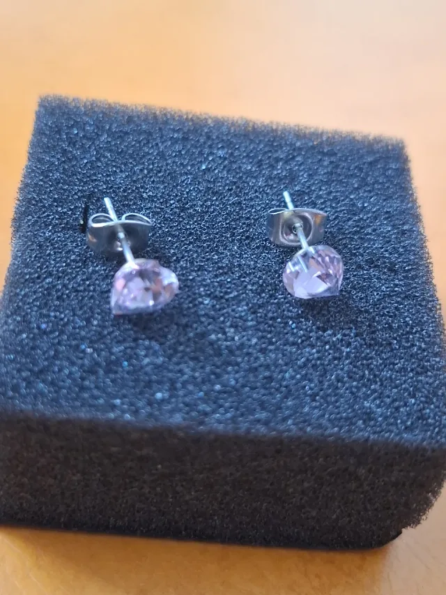 Cercei argint cu piatra Swarovski – fotografia 4 din 6