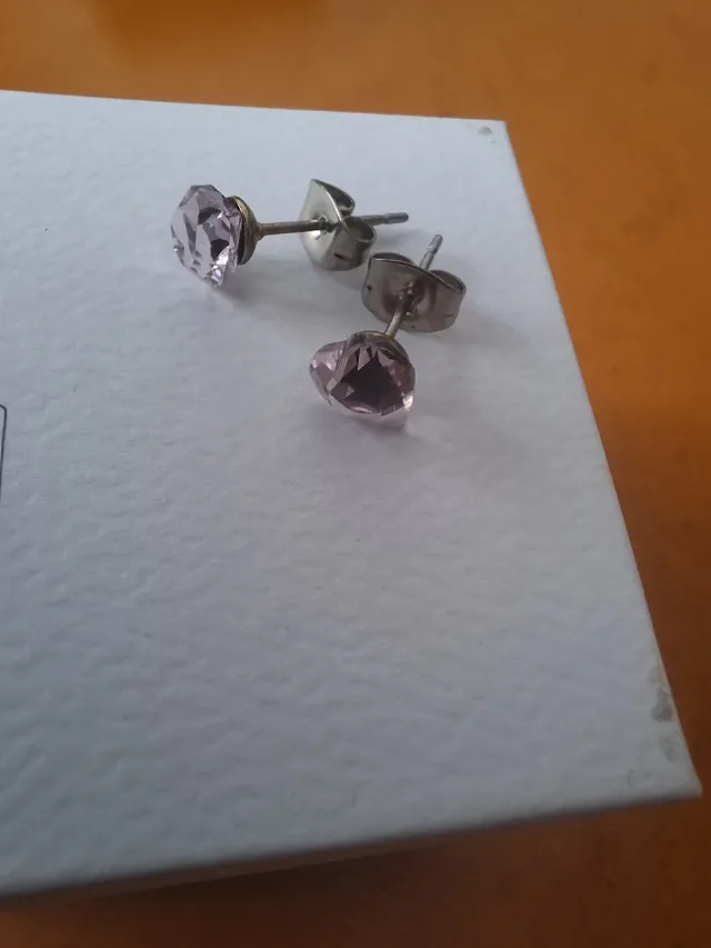 Cercei argint cu piatra Swarovski – fotografia 6 din 6