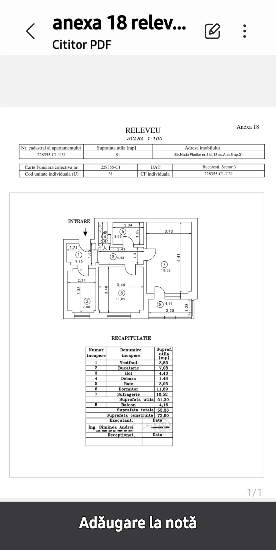 Vând apartament două camere – Sector 2, București
