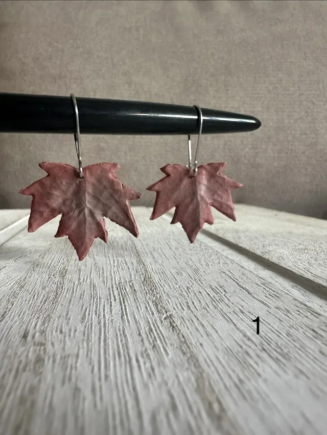 Cercei frunza handmade – Lugoj, Timiș