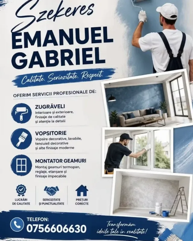 Amenajări interioare și exterioare – Targu Jiu, Gorj