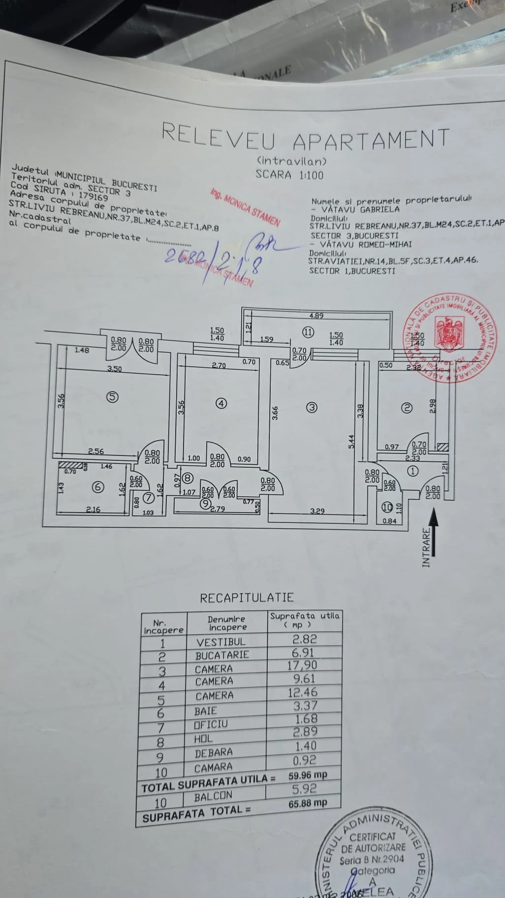 Apartament 3 camere semidecomandat – fotografia 1 din 8