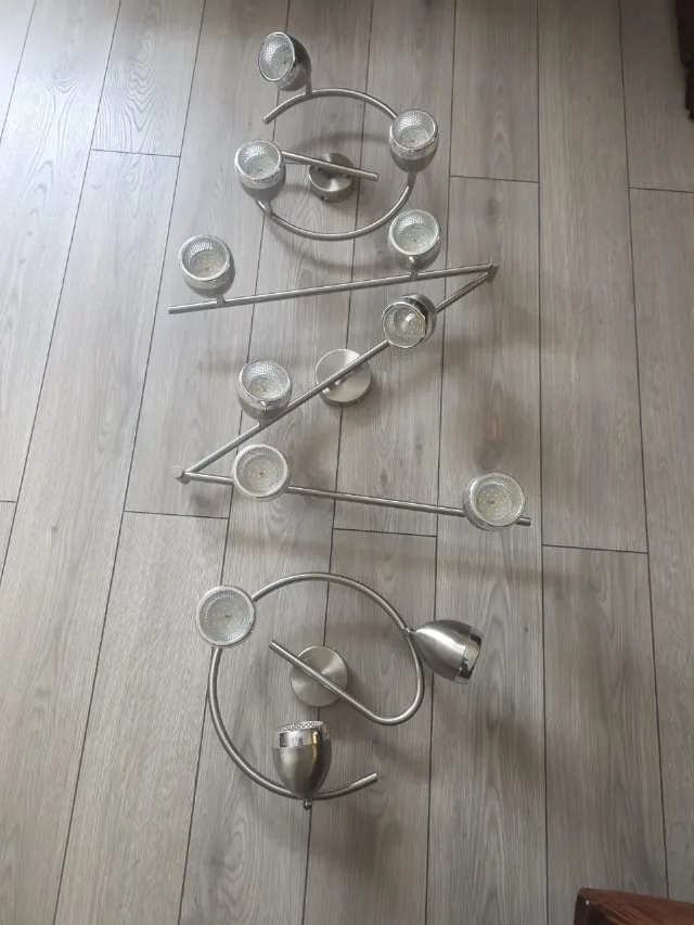 Set lustră si 2 aplice becuri led – fotografia 5 din 6