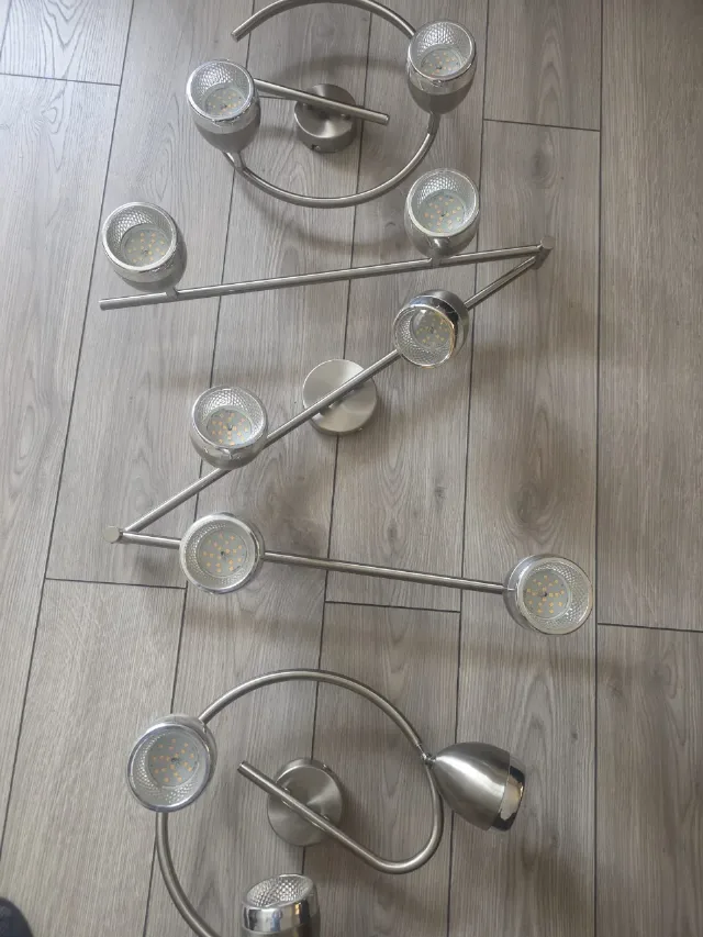 Set lustră si 2 aplice becuri led – fotografia 3 din 6