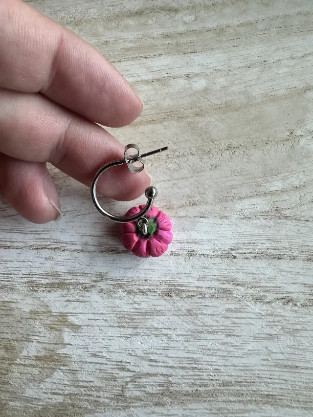Cercei dovleac handmade – Lugoj, Timiș