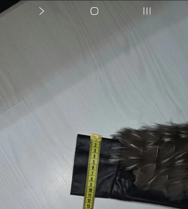 Jachetă piele și inserții blană – fotografia 8 din 8