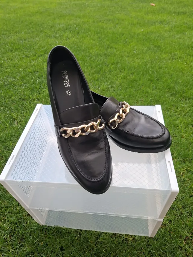 mocasini eleganți din piele neagra Geox,stare foarte bună, marime 38 – Mizil, Prahova