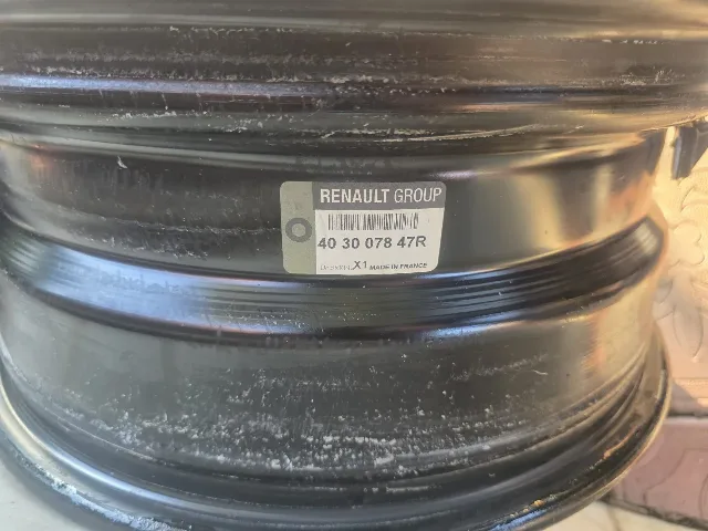 Jante tabla R16, 4x100 originale Renault, senzori presiune și capace – fotografia 7 din 8