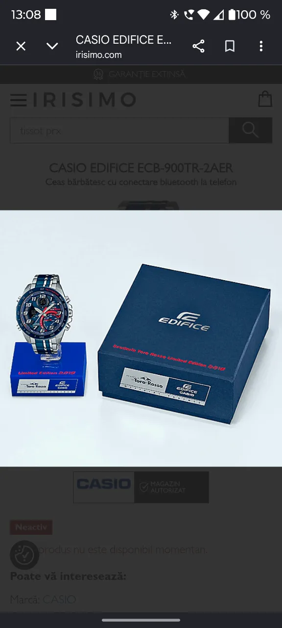 vand ceas Casio Edifice solar. – fotografia 5 din 8