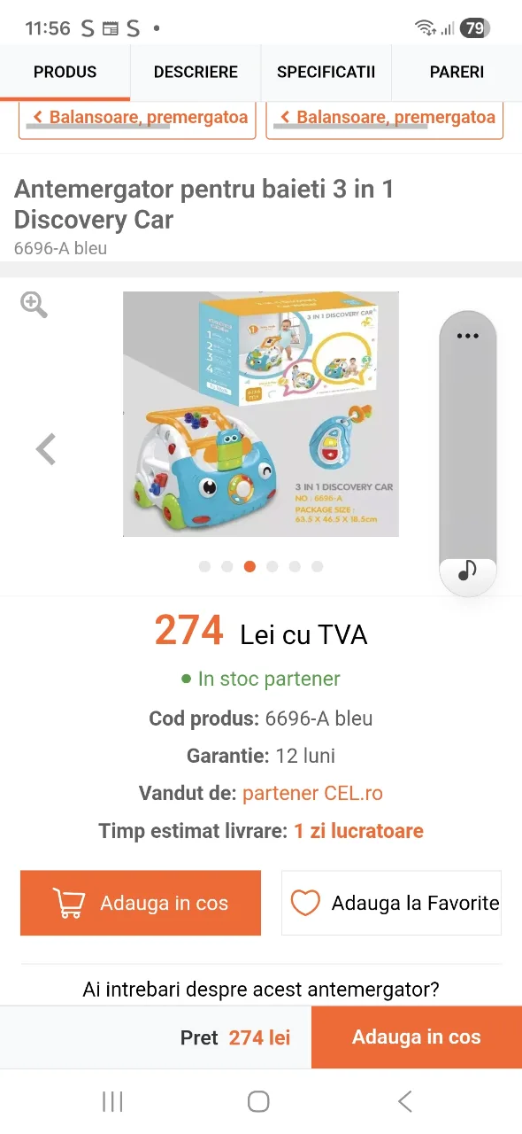 Premergător bebe – Simleu Silvaniei, Sălaj