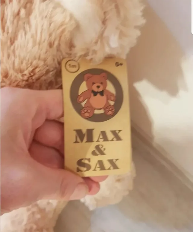 Ursuleț de pluș Max & Sax – 1 m – fotografia 2 din 3